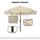preview thumbnail 16 of 49, Clihome 9 Ft. Bohemian Fringed Patio Market Umbrella