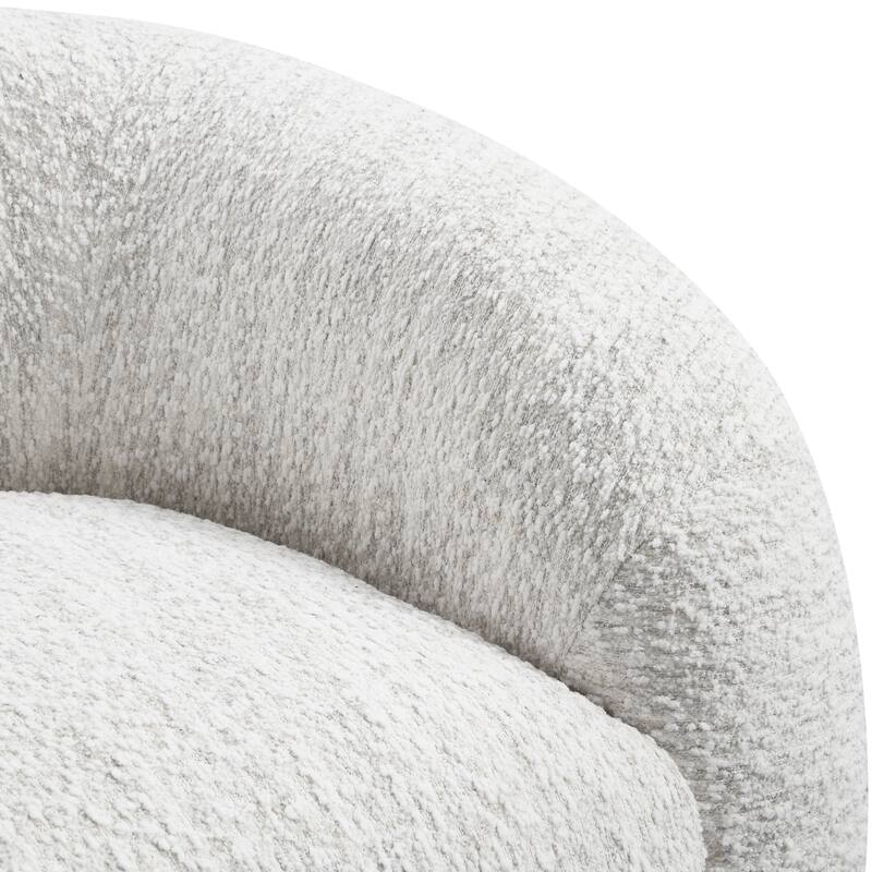 Furniture of America Korix Modern 37-inch Boucle Swivel Accent Chair