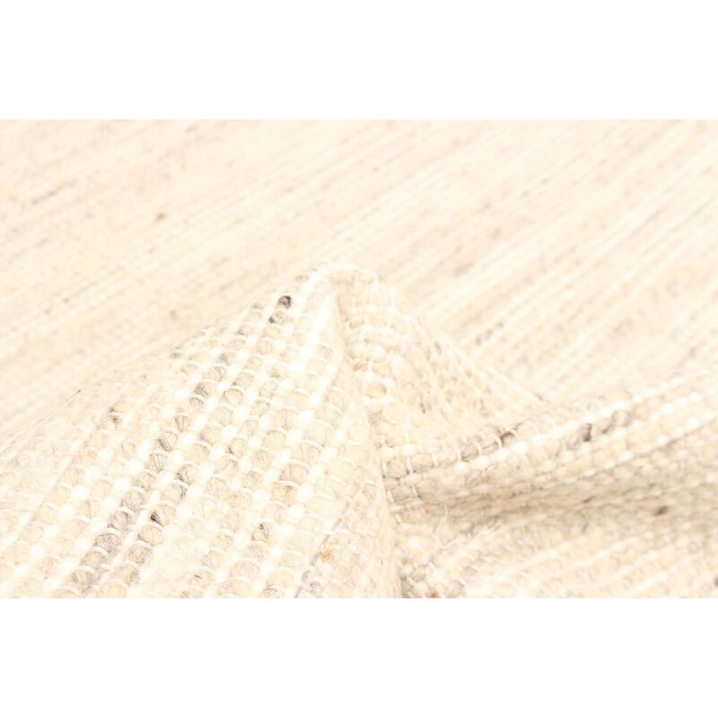 ECARPETGALLERY Braid weave Sienna Khaki Wool Rug - 4'11 x 8'6