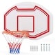 preview thumbnail 1 of 9, Costway Large Wall Mounted Basketball Hoop with 36" x 24" - See Details Black - See Details