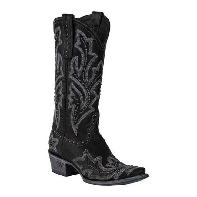 black studded boots womens