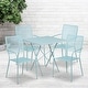 preview thumbnail 21 of 23, 28-inch Square 5-piece Indoor/ Outdoor Folding Table and Chairs Set