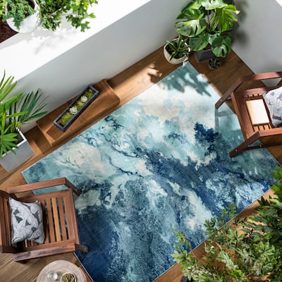 Livabliss Terra Indoor/Outdoor Modern Abstract Area Rug