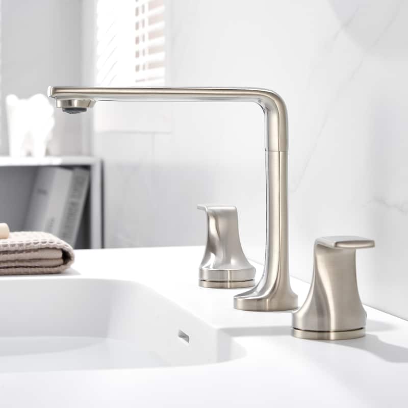 Varen 8 in. Widespread 2-Handle Bathroom Faucet with Drain