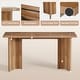 preview thumbnail 6 of 6, 62.99-Inch Long Kitchen Bar Table for Dining Room, Living Room