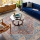 preview thumbnail 19 of 18, Artistic Weavers Arabella Vintage Medallion Printed Machine Washable Area Rug 7'10" x 10'2" - Rust/Blue