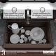 preview thumbnail 48 of 65, Karran Farmhouse/Apron-Front Quartz Single Bowl Kitchen Sink Kit