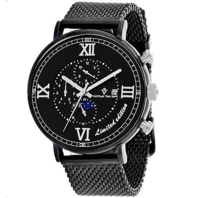 Christian Van Sant Men's Somptueuse LTD Black Dial Watch - CV1159 - 6 (36)