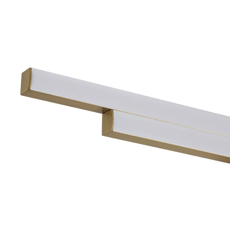 Modern Staggered Strip Linear Dimmable LED Vanity Wall Light