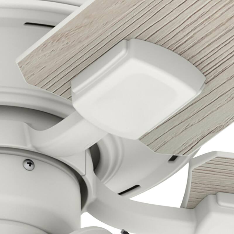Hunter 52" Whittier Ceiling Fan with LED Light and Pull Chain - Matte White