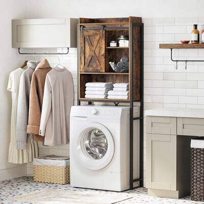 VASAGLE Industrial Iron Frame Over-The-Toilet Storage Cabinet - N/A