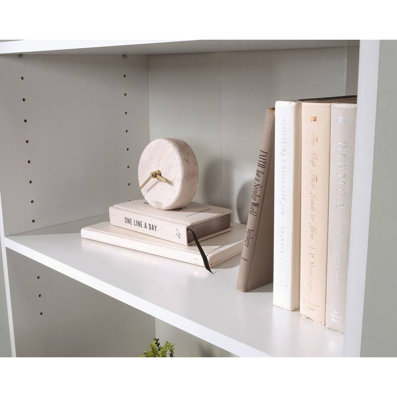 Beginnings Collection 5-Shelf Bookcase - Soft White