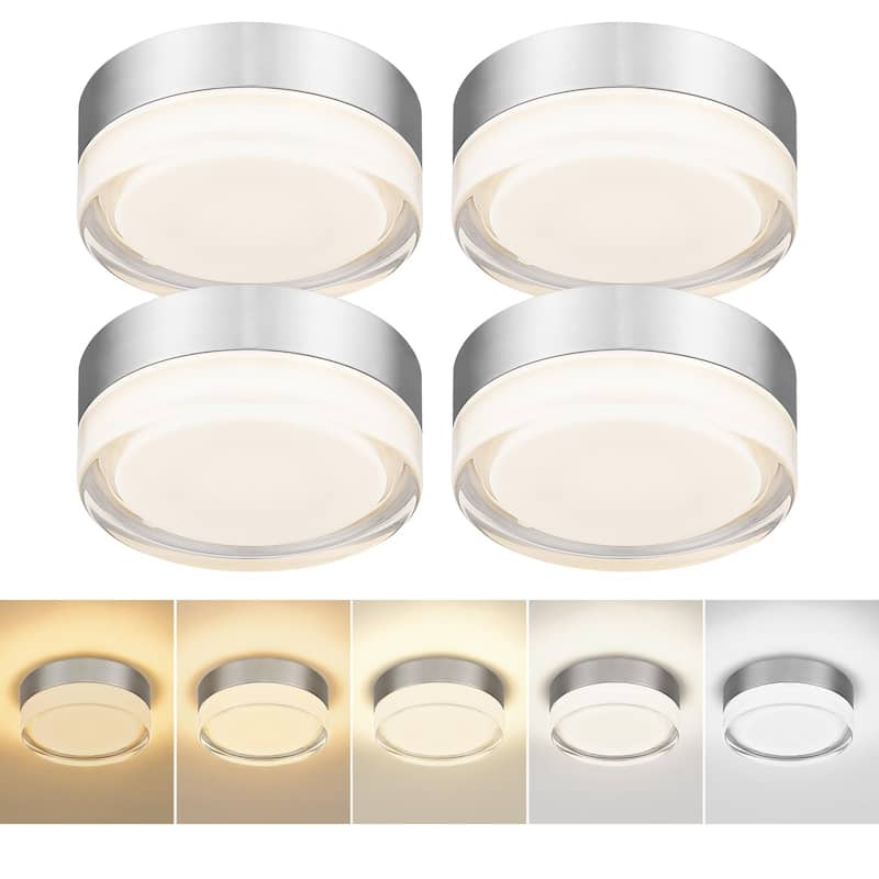 6 Inch LED Flush Mount Ceiling Lights, 4 Packs