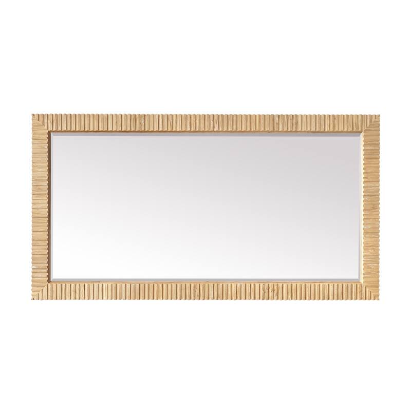 Osaka Rectangular Wood Framed Wall Bathroom Art Mirror
