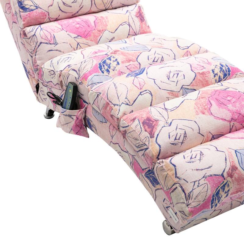 Linen Long Chaise Lounge Massage Recliner
