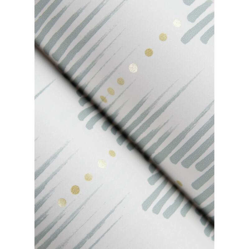 A-Street Prints Holmby Seafoam Brushstroke Zigzag Wallpaper