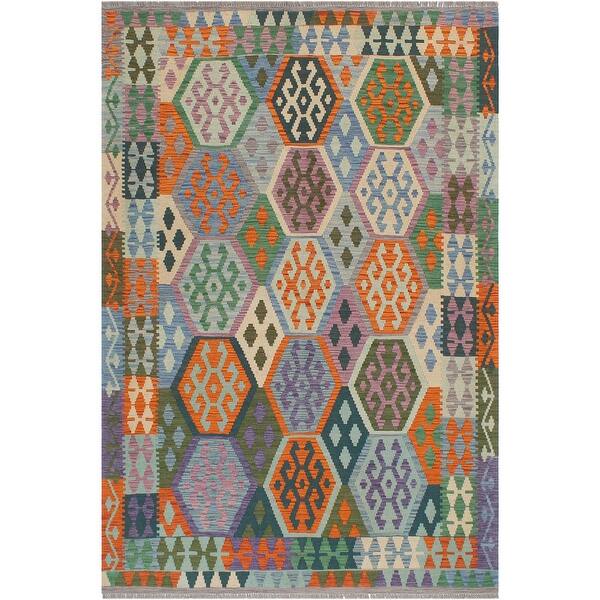 Bauhaus Turkish Kilim Jeni HandWoven Area Rug 5'1" x 6'3" Bed Bath & Beyond 32540932