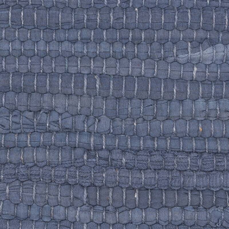 Handwoven Textured Braided Square Throw Pillow - 20" - Navy - Set of 2