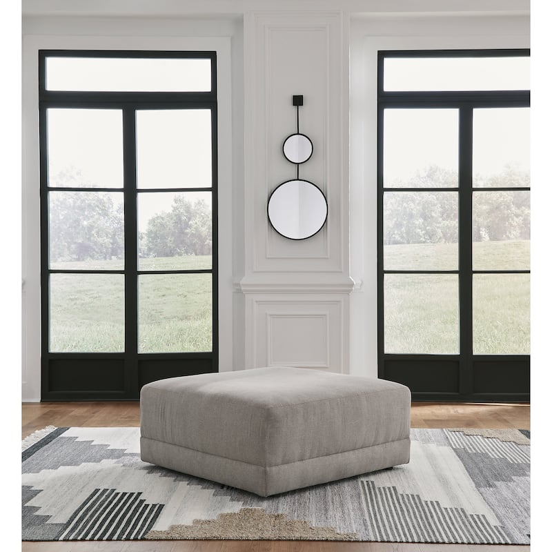 Signature Design by Ashley Katany Gray Oversized Accent Ottoman
