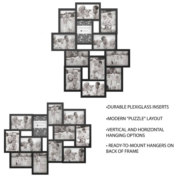 12 Opening Collage Picture Frame-4x6 Photos- by Lavish Home