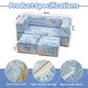 preview thumbnail 6 of 30, Grondin Kids Modular Loveseat with Ottoman, Convertible Sofa Bed with Sherpa Upholstered and Density Sponge Padding