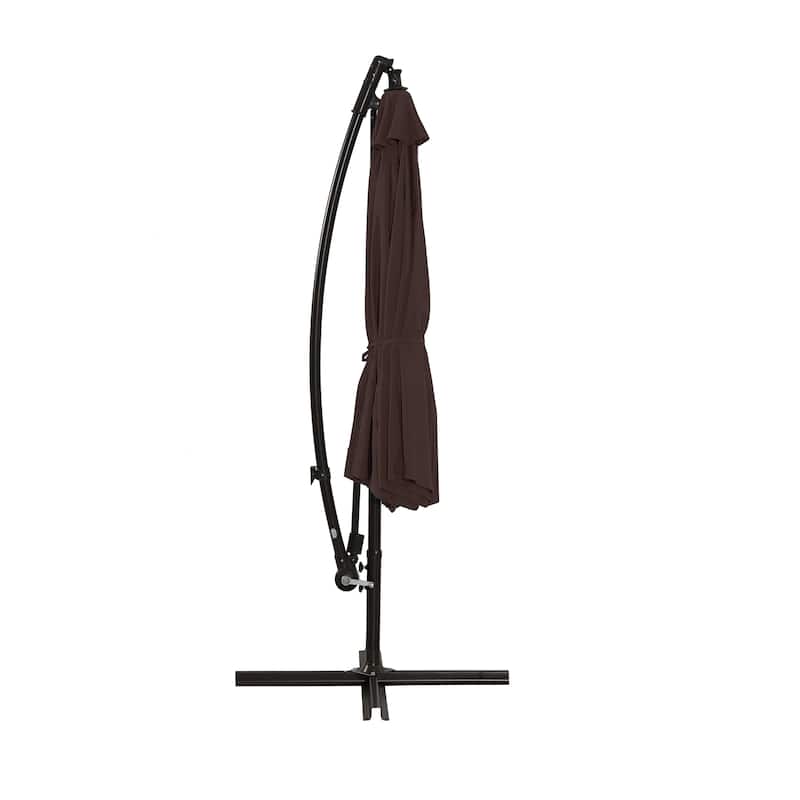 10ft Outdoor Patio Hanging Cantilever Umbrella