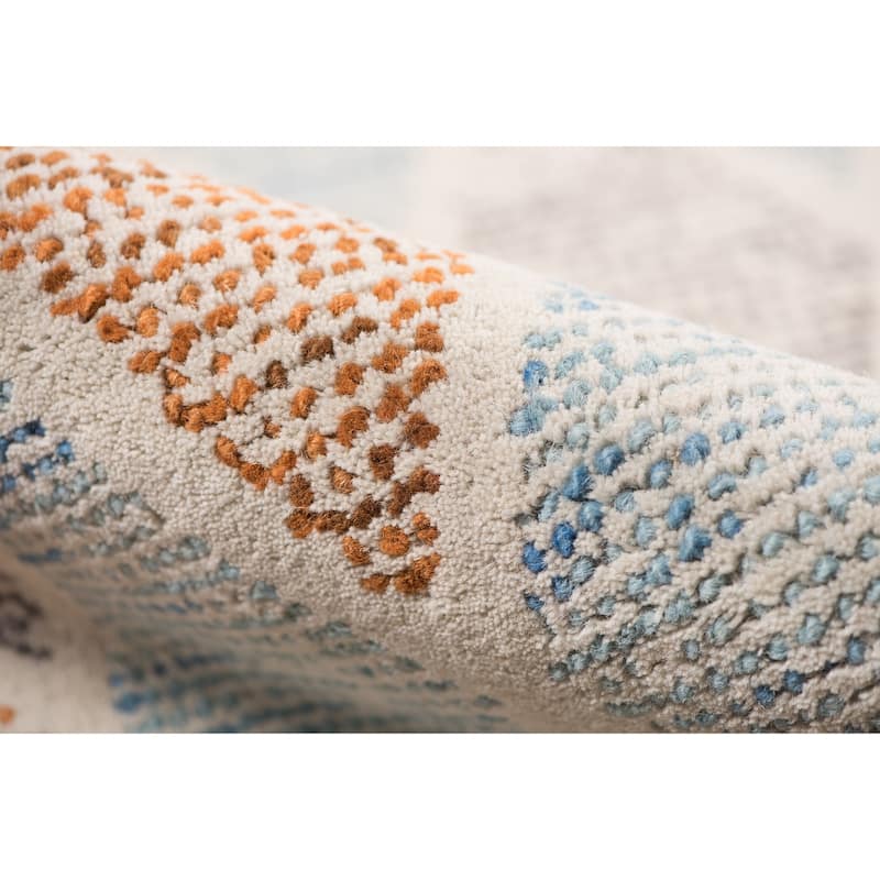 Magi Waverly Modern Diamond Hand-Tufted Wool Area Rug