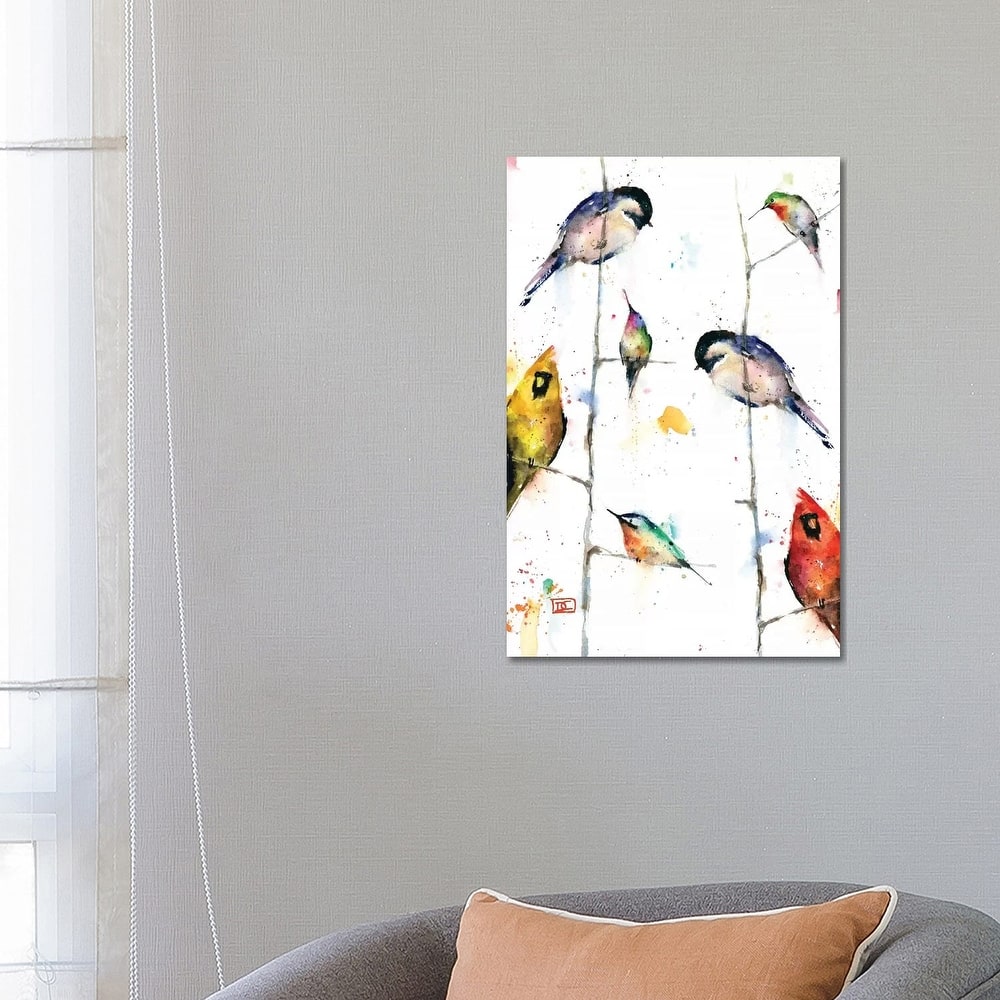 iCanvas "Birds on Branches" by Dean Crouser Canvas Print