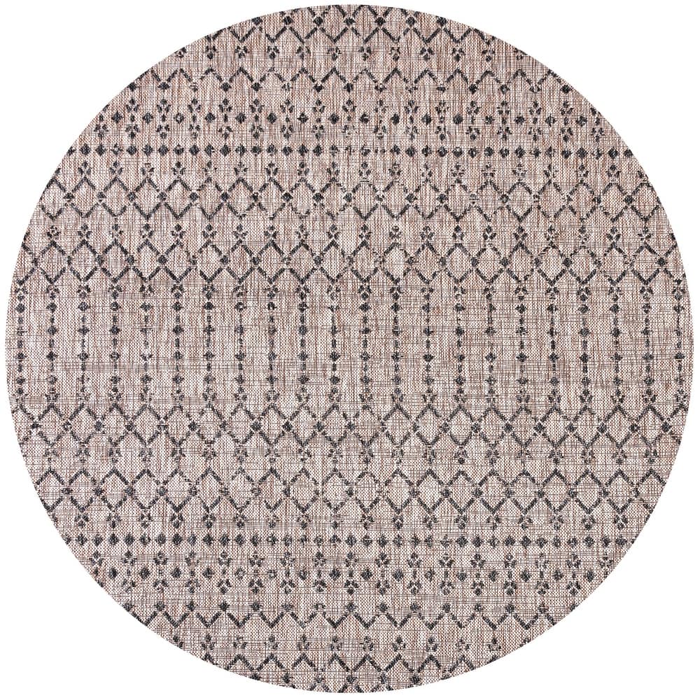 JONATHAN Y Trebol Moroccan Geometric Textured Weave Indoor/Outdoor Area Rug