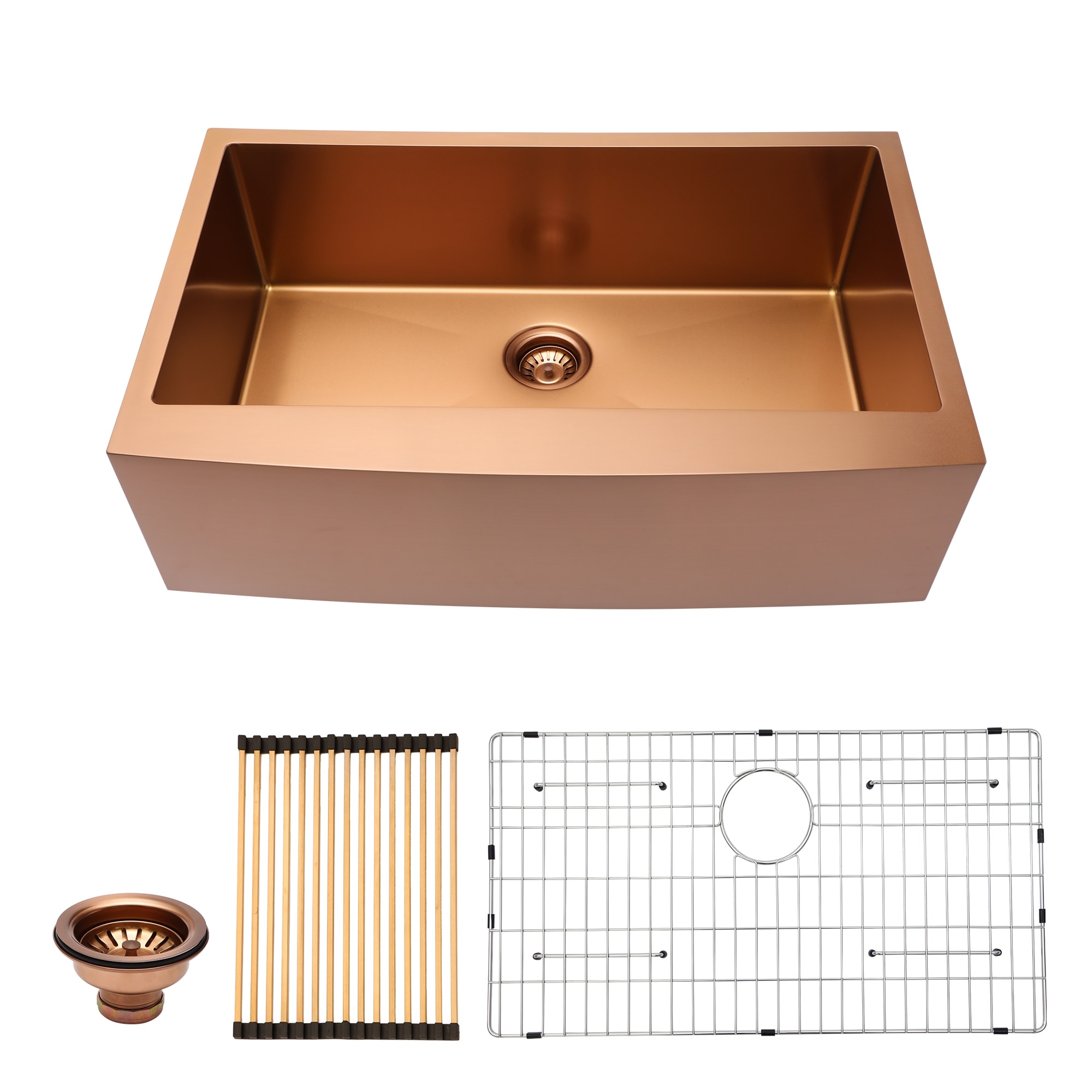 30 inch Farmhouse Kitchen Sink Apron Front 16 Gauge Stainless Steel Deep  Single Bowl Kitchen Farm Sinks - 30