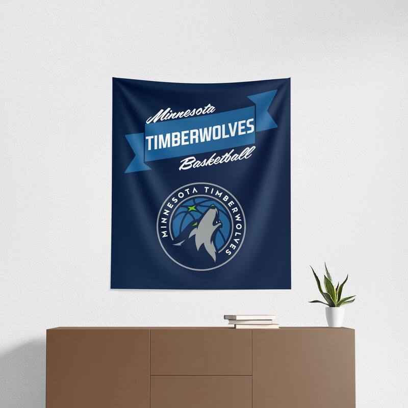 NBA Premium Timberwolves Printed Wall Hanging - 34"x40"