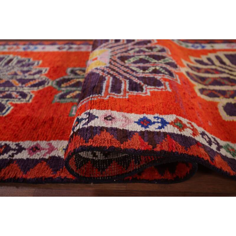Anatolian Vintage Runner Rug Handmade Silk Carpet - 2'8"x 13'7"