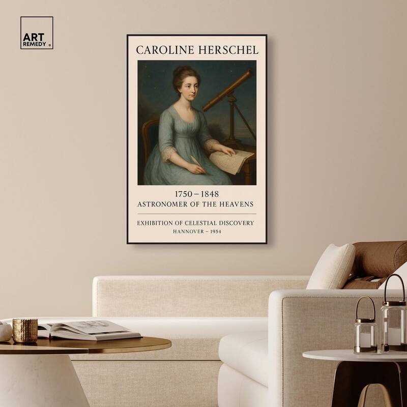 Early Female Astronomer Canvas by Art Remedy