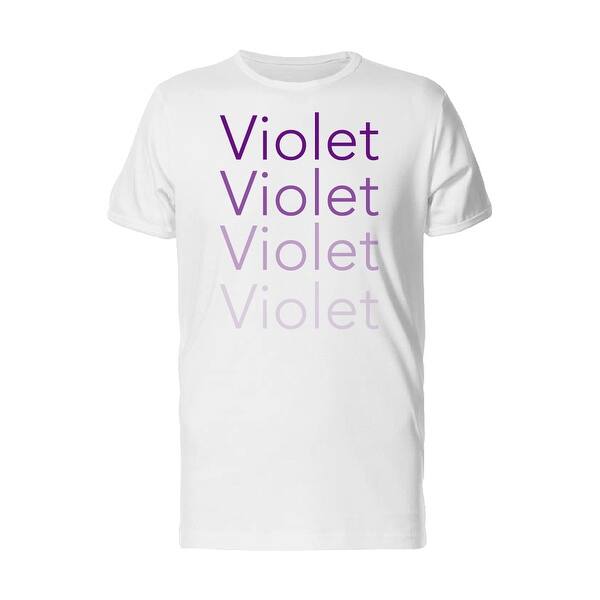 Shop Violet Cool Name Repeated Men S White T Shirt Overstock