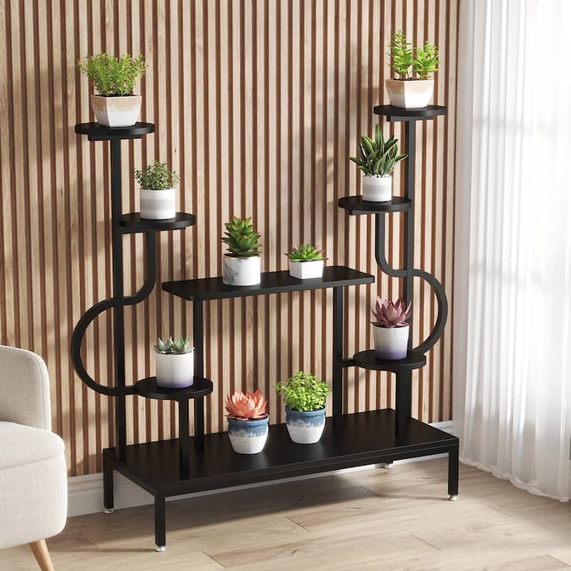 8-tier Metal Plant Stand, Large Tall Plant Shelf for Potted Plants