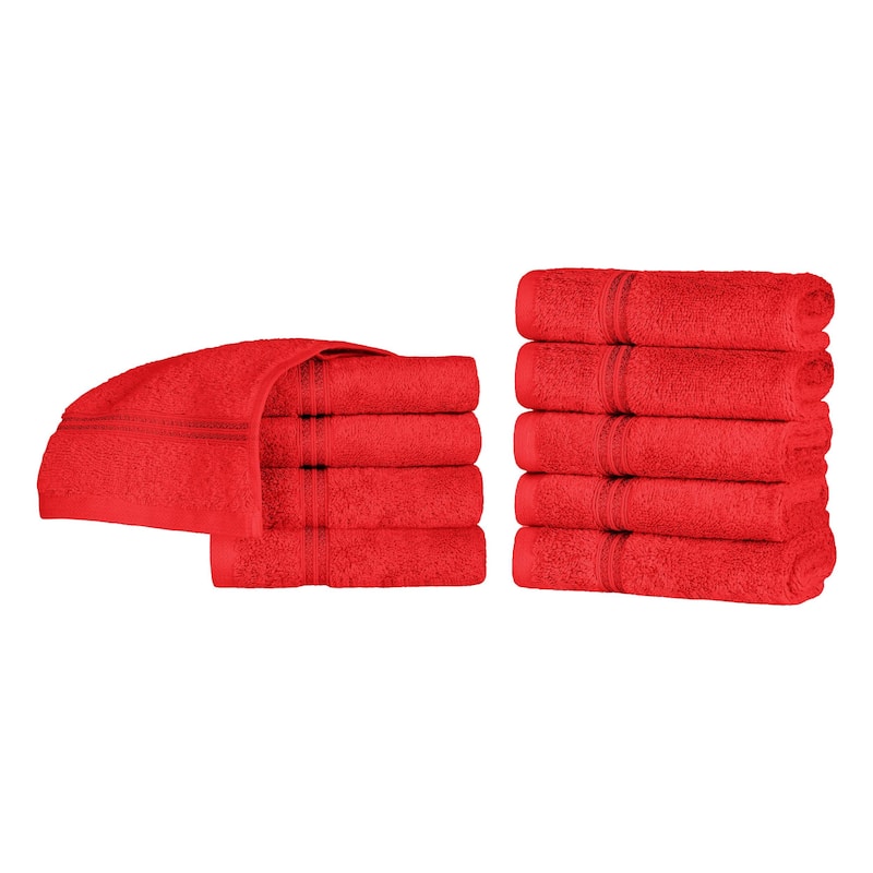 Superior Heritage Egyptian Cotton Absorbent Face Towel Set of 10