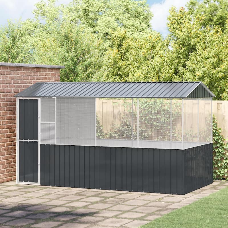 Pet Playhouse with Various Sizes - Grey 82.3 x 163.4 x 91.7 in - 82.3 x 163.4 x 91.7 in