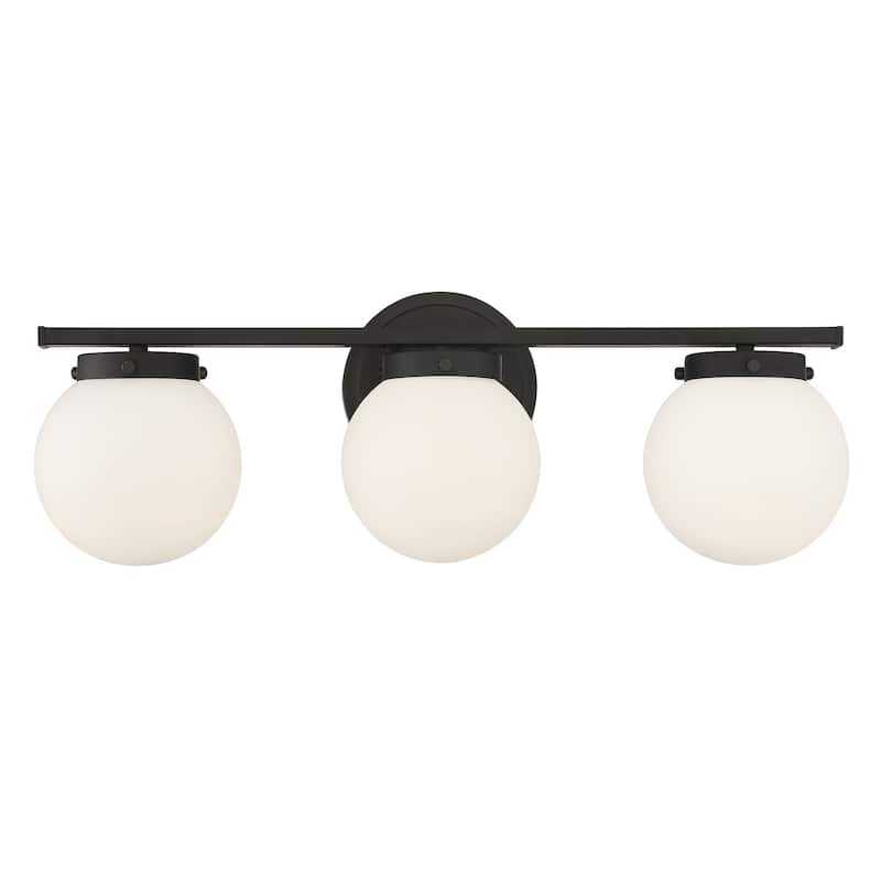 Meridian M80023 3 Light 24" Wide Bathroom Vanity Light - Matte Black