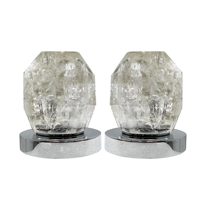 Modern Widespread 3 Hole, 2-handle Bathroom Faucet with White Rock Crystal Handles