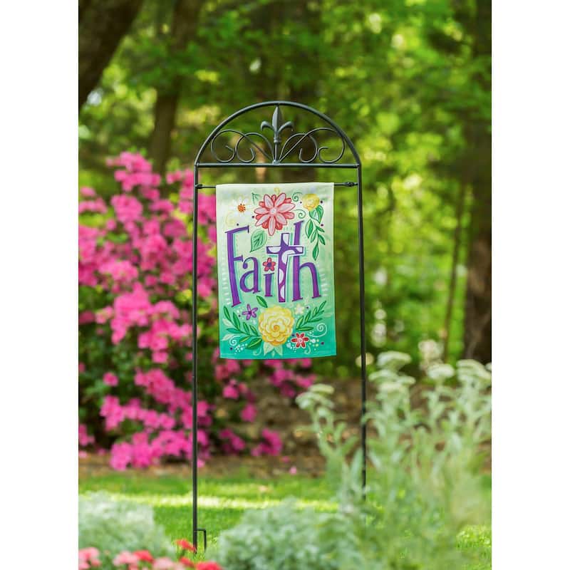 Fleur de Lis Garden Flag Arbor Stand