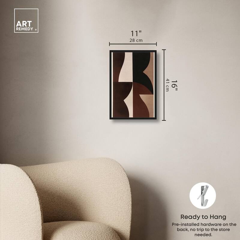 Quartet in Brown II Canvas by Art Remedy