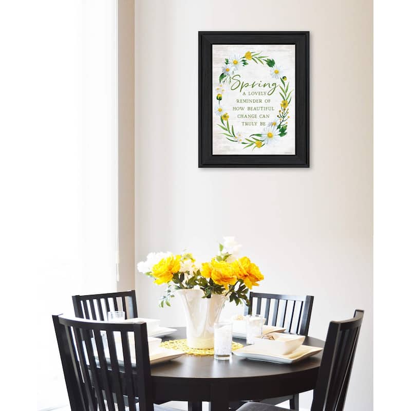 TrendyDecor4U Contemporary "Spring Reminder" Framed Print Wall Art
