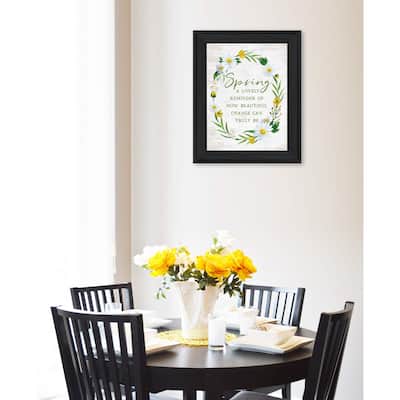 TrendyDecor4U Contemporary "Spring Reminder" Framed Print Wall Art