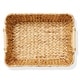 preview thumbnail 3 of 45, Hyacinth Seagrass Oval Storage Baskets with Wooden Handles Woven Bins