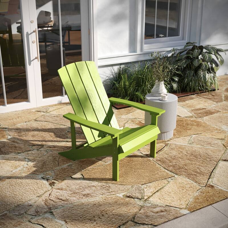 Outdoor All-Weather Poly Resin Wood Adirondack Chair
