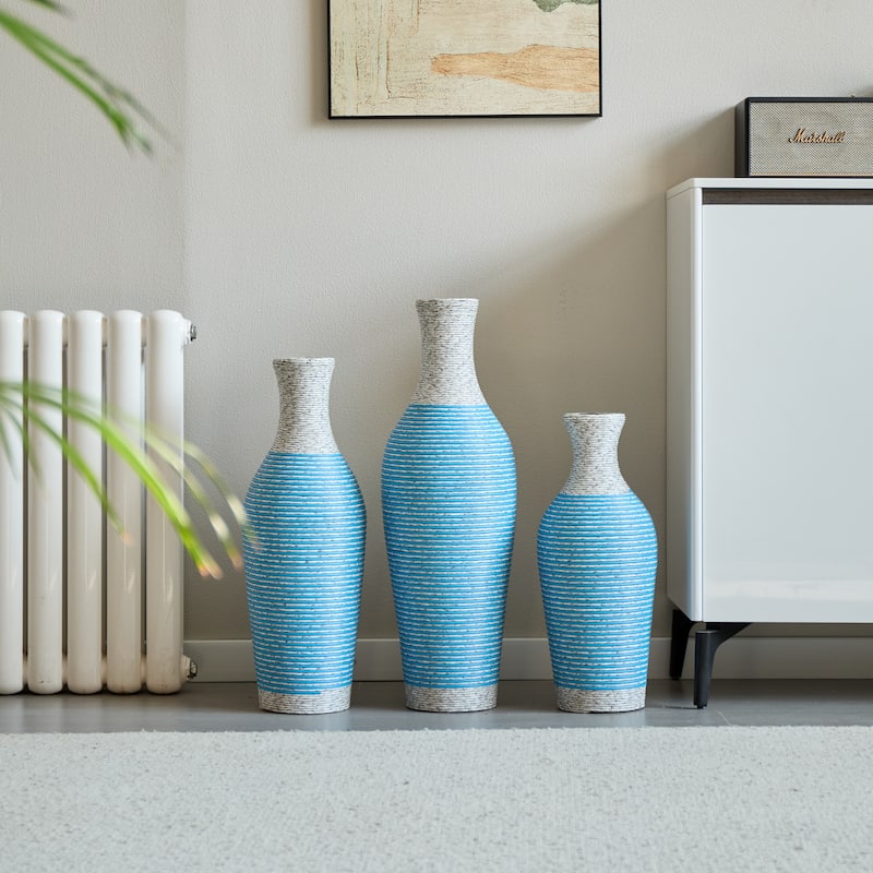 Desktop Vase Set of 3 Pieces, Decorative Floor Vase, Artificial Vine Vase