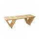 preview thumbnail 14 of 12, Wood Bench X60 Eco-friendly Modern Style L 54" Light grey