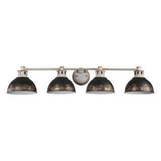 Golden Lighting Kinsley 4-light Vanity in Antique Ivory shade