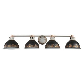 Golden Lighting Kinsley 4-light Vanity in Antique Teal shade