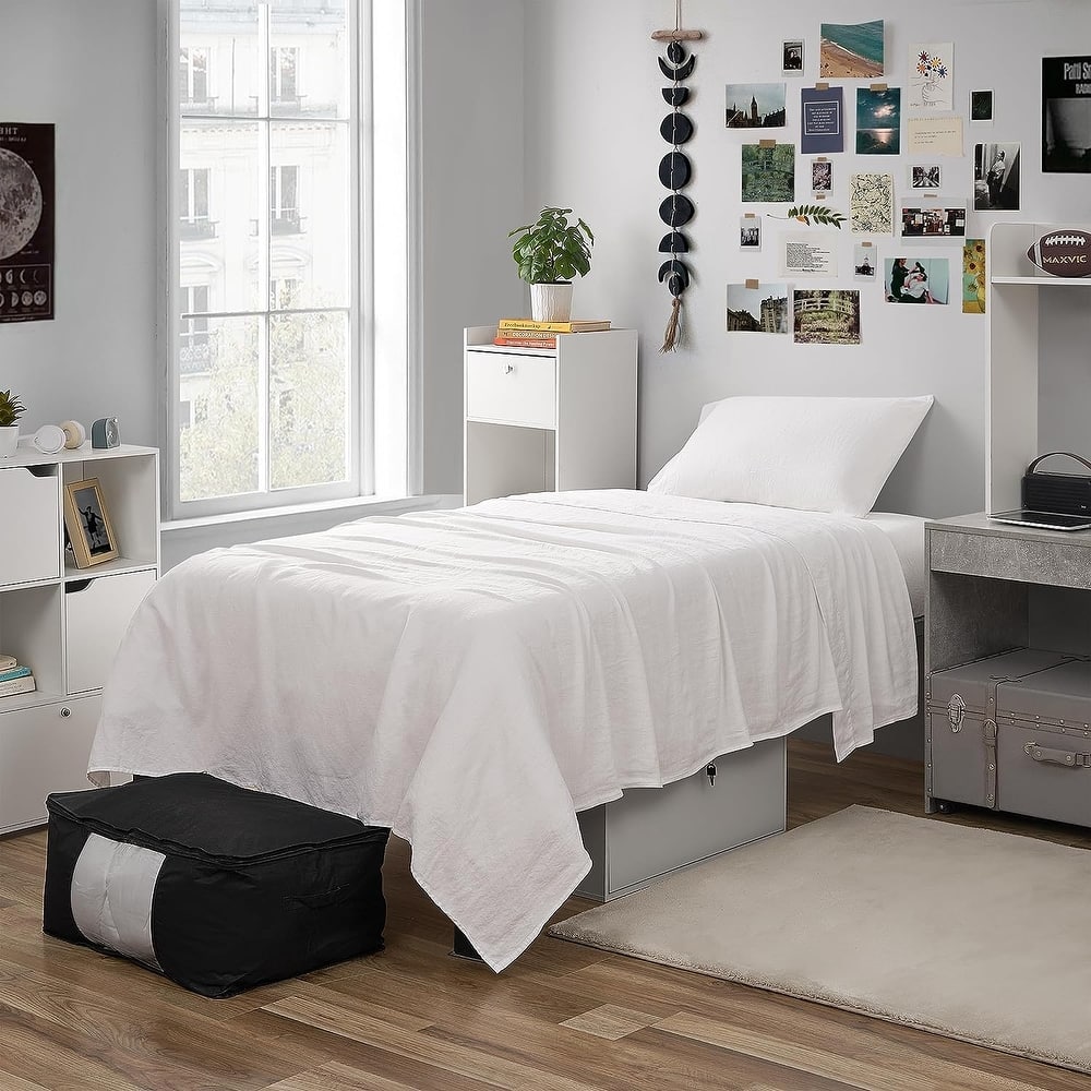 Dark Sky Reserve® - Bamboo Linen Sheet Set - Portugal Made - Pure White